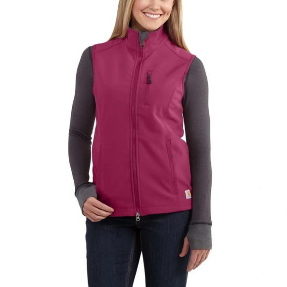 CARHARTT Denwood Vest in Raspberry - Picture 1 of 10